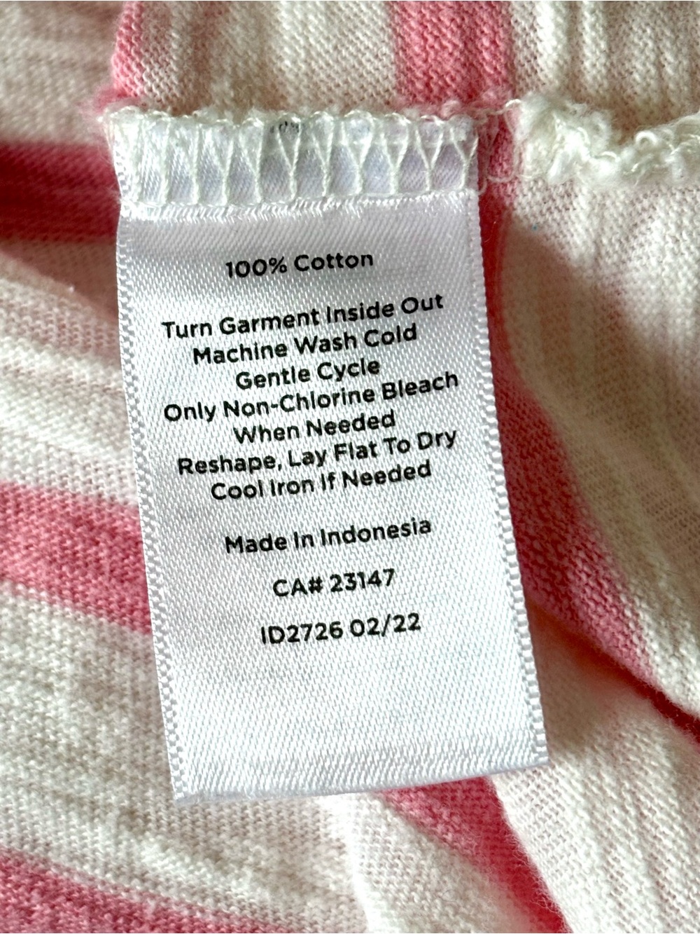 Talbots Tamarind Stripe Square Neck Top Size 1XP - Picture 5 of 5